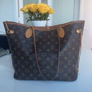 Louis Vuitton neverfull MM monogram canvas tote